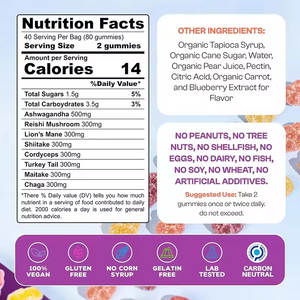 Factory Price Dropshipping Custom Logo Label <strong>Supplement</strong> Manufacturer Edible Mushroom Gummies - Product Image 6