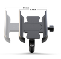 Support de téléphone portable universel en alliage d'aluminium pour guidon de vélo, scooter, moto, support réglable pour téléphone portable