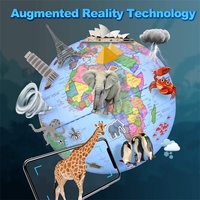 Vivabro Smart Globe Adventure AR, Juguete Educativo con Iconos de Animales y Gráficos de Lugares Emblemáticos para el Aprendizaje Infantil