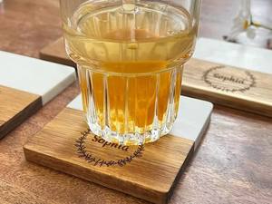 แผ่นรองแก้วหินอ่อนทำด้วยมือจำนวนมากสำหรับห้องครัวเหมาะสำหรับแก้วไวน์ถ้วยน้ำแก้วเบียร์ - Product Image 3