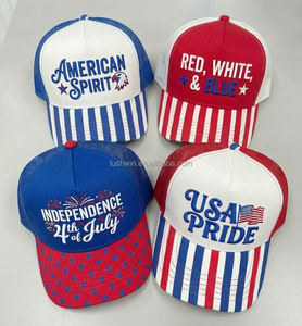 Gorro Deportivo <span class=keywords><strong>de</strong></span> Moda para Verano, con Diseño Patriótico <span class=keywords><strong>de</strong></span> Estados Unidos, Bordado, para Hombre y Mujer - Product Image 4