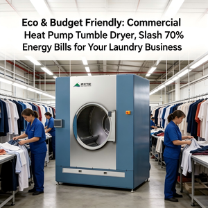 Fabrics Clothes <b>Towels</b> Industrial 50~160kg Heat Pump Garment <b>Dryer</b> No Boiler, Big Capacity for Laundry Factory Bedding Sheets - Product Image 5
