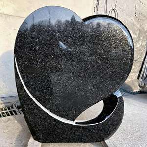 Monument en granit en forme de cœur : <span class=keywords><strong>Pierre</strong></span> commémorative personnalisée pour un amour éternel, <span class=keywords><strong>pierre</strong></span> <span class=keywords><strong>tombale</strong></span> artistique en granit en forme de cœur - Product Image 1