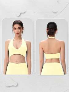 Nouveauté 2026 – Vente en gros de vêtements : Haut de yoga pour femme, soutien-gorge de sport à dos ouvert, vêtements de sport pour femme, hauts ajustés sur mesure pour femme - Product Image 3