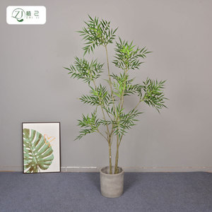 Arbre artificiel Ficus Zhi Ji en PVC souple, haute simulation, grande plante d'intérieur pour la décoration de la maison et l'affichage en hôtel - Product Image 4