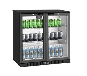 Mini Bar de Doble Puerta, <span class=keywords><strong>Refrigerador</strong></span> para Bebidas Frías, Exhibidor de Vidrio, Enfriador de Barra para Cerveza - Product Image 1