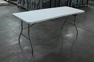 <span class=keywords><strong>Mesa</strong></span> Plegable Rectangular de Plástico HDPE Resistente para Exteriores, Ideal para Picnic, <span class=keywords><strong>Playa</strong></span>, Eventos y <span class=keywords><strong>Camping</strong></span>, en Tamaños de 4, 5, 6 y 8 pies - Product Image 3
