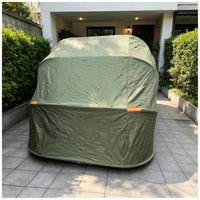 Abri de garage pliable et rétractable en acier durable avec auvent pratique pour voiture