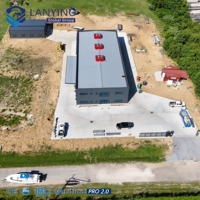 Bâtiment d'usine préfabriqué pour projet de terrain en Amérique, atelier industriel, usine de production à grande portée, structure en acier robuste