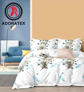 Bán buôn chất lượng tốt <span class=keywords><strong>Polyester</strong></span> Vải bộ đồ giường tấm 4 Mảnh phi heet Tay Cảm thấy tấm ga trải giường thiết lập - Product Image 3