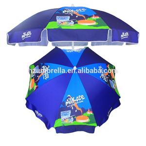 Sombrilla de playa de 2,5 m con logotipo Tigo Blue Publicidad Sombrilla de playa Paraguas personalizado barato - Product Image 4