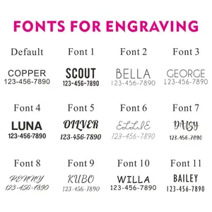 Conjunto de collar y correa de perro personalizado a cuadros escoceses, grabada con nombre personalizado etiqueta de identificación, collar de mascota ajustable para cachorro - Product Image 6