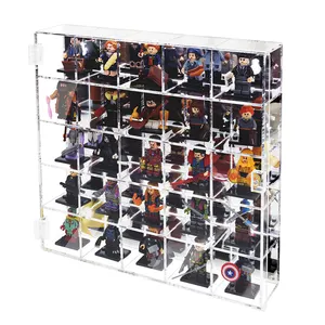 China Supplier 5 Tiers Deluxe Acrylic Display Case For Figurine Miniature Doll Bobblehead Or Action Figure