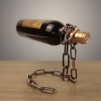 Креативный барный обеденный стол с плавающей железной цепочкой Подвеска для винных бутылок веревка для Винных Бокалов стойка держатель