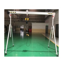 Grue portique mini portable d'intérieur en aluminium à télécommande, pliable, réglable en hauteur, capacité 300 kg, 1-2 tonnes, 5 tonnes, à prix abordable