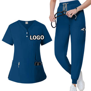Conjuntos de Uniformes Médicos para Mujer con Logo Personalizado, de Secado Rápido, Camisola y Pantalones Tipo Jogger para Hospital, Enfermería, Dental y Doctora - Product Image 4