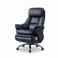 Chaise de bureau ergonomique personnalisable en usine, pivotante et réglable en hauteur, en cuir confortable, pour dirigeant moderne