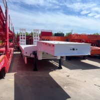Semi-remorque à plateau surbaissé multi-essieux de 120 tonnes avec direction hydraulique pour marchandises surdimensionnées