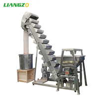 LIANGZO OEM Voll automatische Popcorn-/Wegerich chips/Tiernahrung verpackungs maschine Preis aufzug Förderer