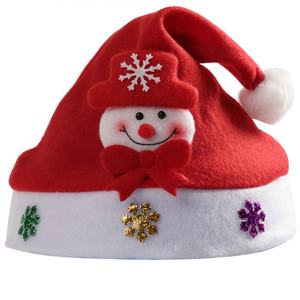 قبعة سانتا الجديدة المخصصة عالية الجودة الفاخرة المحشو للبيع بالجملة وتخصيصات ساخنة قبعة الكريسماس للبالغين - Product Image 3