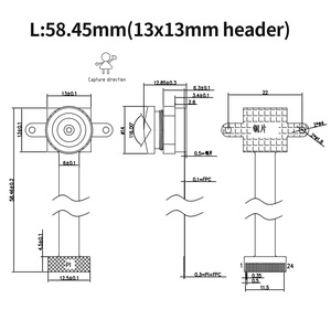 อินเทอร์เฟซมินิ DVP มุมกว้าง 2MP GC2145 RK3588 ESP32 โมดูลเซ็นเซอร์กล้อง 24 พิน - Product Image 4