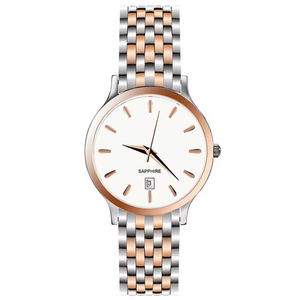 private brand unisex stainless steel auto date quartz <b>watches</b> ultra thin elegant waterproof <b>watches</b> for men and lady - Product Image 1