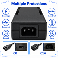 Adaptateur d'alimentation sur mesure en gros 15V 3A avec prise UK 45W, style bureau, pour système de caméra de vidéosurveillance, appareils électriques et bureaux assis-debout