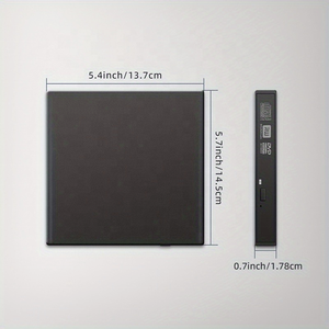 Salida de fábrica Unidad de CD DVD externa USB 2,0 Unidad de CD-RW externa portátil delgada Reproductor de <span class=keywords><strong>escritor</strong></span> de quemador de DVD-RW - Product Image 3