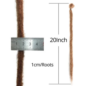Stock longue 20 pouces 5g/pièce synthétique <span class=keywords><strong>Reggae</strong></span> tresse à la main Dreadlock Extensions Crochet cheveux Dread Locks - Product Image 5