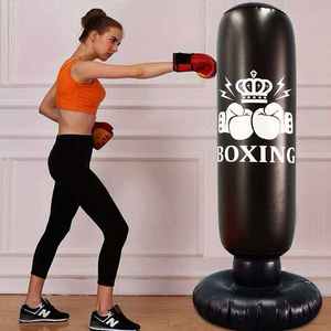 กระสอบทรายเป่าลม PVC แบบหนาพิเศษ ปรับแต่งได้ พร้อมโลโก้ลายมงกุฎตามสั่ง สำหรับฝึกซ้อมเด็ก (7-14 ปี) ชก<span class=keywords><strong>มวย</strong></span> - Product Image 4