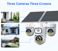 Caméra de sécurité CCTV solaire 4G avec surveillance 24h/24, protection solaire PTZ, carte SIM 4G, O-KAM PRO