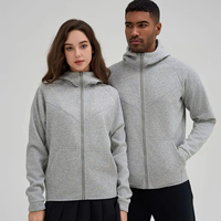 Nouvel ensemble de survêtement décontracté pour homme 2025 – Veste à capuche et pantalon de jogging en molleton 100 % coton avec logo personnalisé