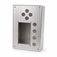 Boîtier de console d'opérateur en alliage d'aluminium CNC avec ouverture pour écran, pour systèmes d'équipements de contrôle d'automatisation industrielle