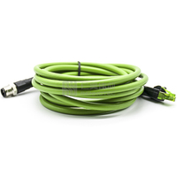 Connecteur de câble adaptateur Ethernet M12 mâle vers RJ45 x code 8 broches