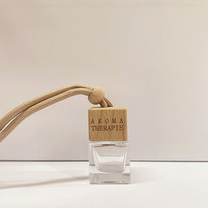 ขวดน้ำหอมปรับอากาศในรถยนต์ทรงสี่เหลี่ยมแบน 8 มล. 10 มล. สกรีนโลโก้ตามสั่งสำหรับตกแต่งภายในรถยนต์ - Product Image 1