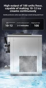 Machine à Glace <span class=keywords><strong>Semi</strong></span>-Automatique Électrique avec Différents Styles de Glace à la Crème Moelleuse pour Usage Commercial - Product Image 2