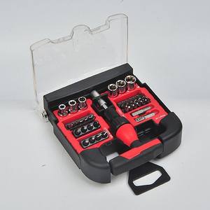 Pro'sKit 36-Piece T-Type <b>Ratchet</b> Screwdriver Set <b>1</b>/<b>4</b> In Metric Alloy Steel Hand Tool Kit For Home Use - Product Image 1