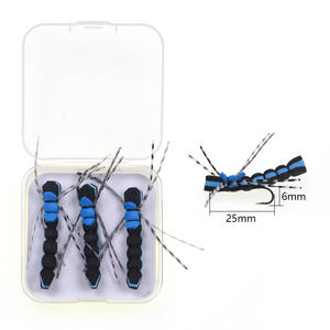 Pêche à la <span class=keywords><strong>mouche</strong></span> Kit de mouches avec boîte à mouches fliegenbinden San Juan Worm <span class=keywords><strong>Euro</strong></span> Nymphs Fliegenfischen Koder Wooly Bugger - Product Image 5