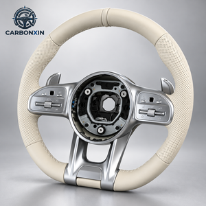 Volante de Cuero Cosido a Mano Personalizado para Mercedes Benz Clase CLS W218 W219 550 500 S W116 W126 W140 W220 W221 W222 W223 - Product Image 1