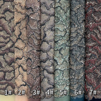 Tissu en dentelle florale de haute qualité pour mariée, maille française, sequins, ruban brodé, perles, tulle 100% polyester soluble dans l'eau