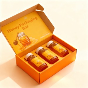 Thời trang Heavy-Duty tông mật ong hộp thực phẩm mạnh mẽ hơn mực đậu nành hộp vận chuyển cho thực phẩm - Product Image 1