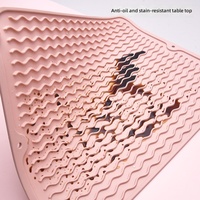 Grand dessous-de-plat carré en silicone, résistant à la chaleur et imperméable, épais, antidérapant, pour plats et tasses chauds de cuisine