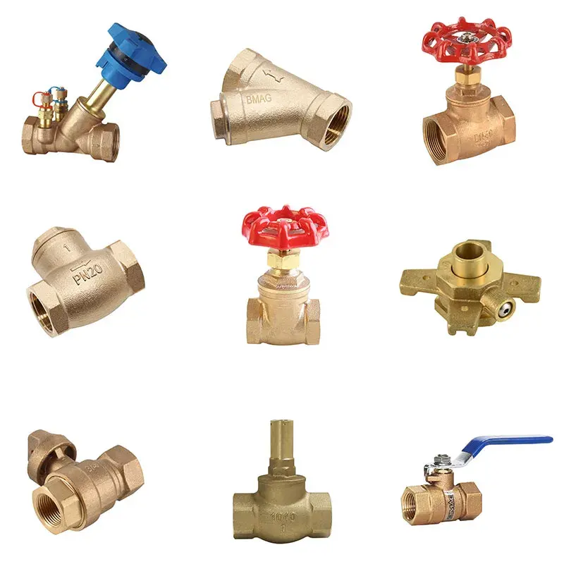 BWVA China Manufacturer 1/2"-4" BSP NPT C83600/CC491K Bronze Valve Serises Water Ball Male Threaded All Size Bronze Ball Valve