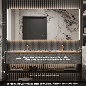 Meuble-lavabo moderne italien <span class=keywords><strong>de</strong></span> luxe léger à évier simple/double, en <span class=keywords><strong>bois</strong></span> massif, <span class=keywords><strong>avec</strong></span> armoire miroir intelligente et vasque en céramique, pour usage hôtelier - Product Image 6