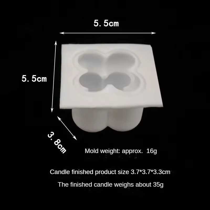 Orificio único pequeño (borde cuadrado): 5,5*5,5*3,8 cm