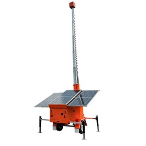 Torre CCTV Standard USA con 3 Pannelli Solari SDE580-C - Product Image 1