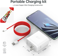 Pour OnePlus SuperVooc chargeur 80W Usb chargeur rapide bloc adaptateur secteur avec câble Usb pour OnePlus 13R 9 Pro 10T 10R 8T 8 7T