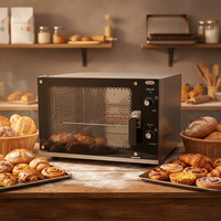 Four à pain électrique automatique professionnel, haute productivité, en acier inoxydable, pour comptoir de cuisine, à convection