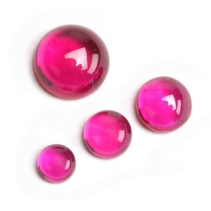 Qianjian tổng hợp Vòng Cabochon phẳng trở lại <span class=keywords><strong>Ruby</strong></span> <span class=keywords><strong>Corundum</strong></span> đá quý lỏng 5mm <span class=keywords><strong>5</strong></span> # phòng thí nghiệm phát triển <span class=keywords><strong>Corundum</strong></span> để làm đồ trang sức - Product Image 1