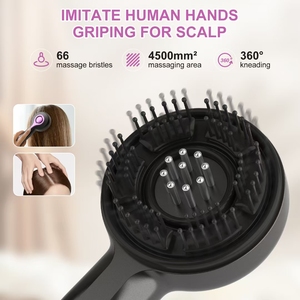 Pettine Massaggiante Riscaldato con Vibrazione e Luce Rossa per la Crescita dei Capelli, con Applicatore di Olio, per la Cura del Cuoio Capelluto e la Salute dei Capelli - Product Image 2